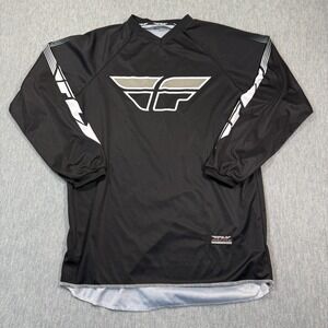 Fly Racing Jersey Men M Black‎ White Long Sleeve Moto MX Off Road Graphic